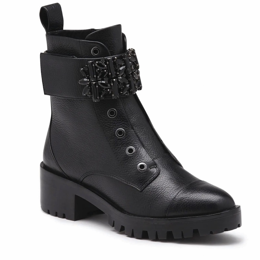 Karl Lagerfeld Pippa Combat Boot W/Lug Sole